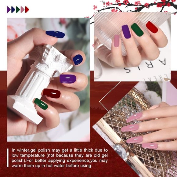 Jodsone 10-Color Gel Nail Polish Starter Kit for Year-Round Glam - Picture 6 of 6